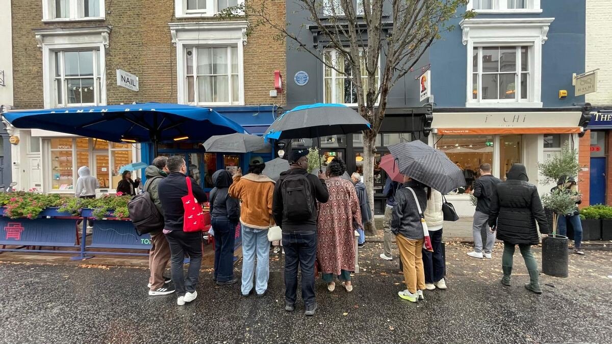 Walk group on the streets