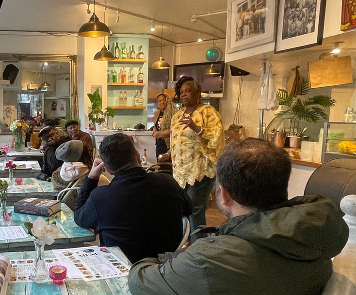 Community talk at Portobello Shack